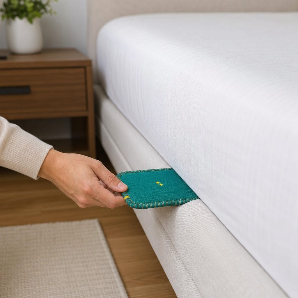 CaptureCard sliding into the mattress source zone